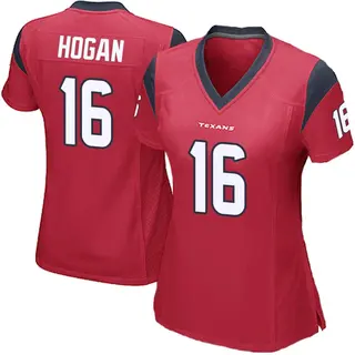 Houston Texans Women's Kevin Hogan Game Alternate Jersey - Red