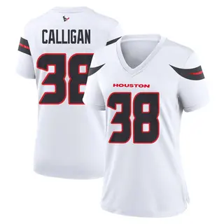 Houston Texans Women's Keydrain Calligan Game Jersey - White