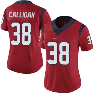Houston Texans Women's Keydrain Calligan Limited Alternate Vapor Untouchable Jersey - Red