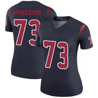 Houston Texans Women's LaDarius Henderson Legend Color Rush Jersey - Navy