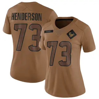 Houston Texans Women's LaDarius Henderson Limited 2023 Salute To Service Jersey - Brown