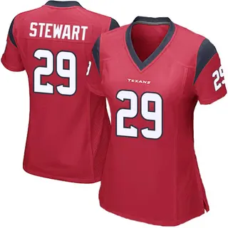 Houston Texans Women's M.J. Stewart Game Alternate Jersey - Red