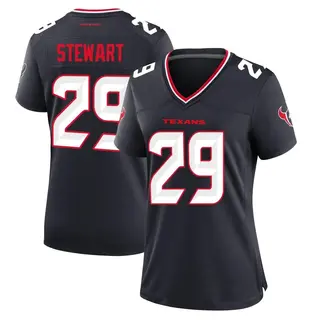 Houston Texans Women's M.J. Stewart Game Team Jersey - Navy