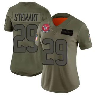 Houston Texans Women's M.J. Stewart Limited 2019 Salute to Service Jersey - Camo