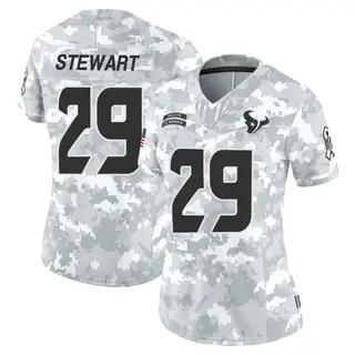 Houston Texans Women's M.J. Stewart Limited 2024 Salute to Service Jersey - Arctic Camo