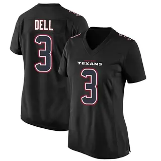 Houston Texans Women's Tank Dell Game Fashion Jersey - Black