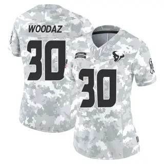 Houston Texans Women's Wade Woodaz Limited 2024 Salute to Service Jersey - Arctic Camo