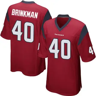 Houston Texans Youth Austin Brinkman Game Alternate Jersey - Red