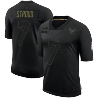 Houston Texans Youth C.J. Stroud Limited 2020 Salute To Service Jersey - Black