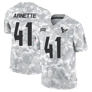 Houston Texans Youth Damon Arnette Limited 2024 Salute to Service Jersey - Arctic Camo