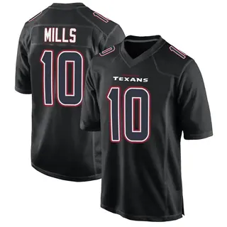Houston Texans Youth Davis Mills Game Fashion Jersey - Black