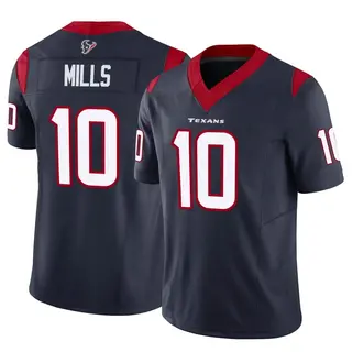 Houston Texans Youth Davis Mills Limited Vapor F.U.S.E. Jersey - Navy