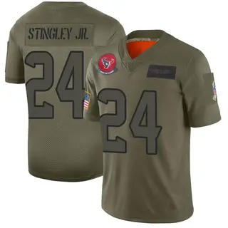 Houston Texans Youth Derek Stingley Jr. Limited 2019 Salute to Service Jersey - Camo