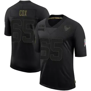 Houston Texans Youth Eli Cox Limited 2020 Salute To Service Jersey - Black