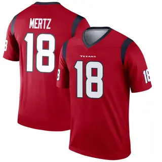 Houston Texans Youth Graham Mertz Legend Jersey - Red