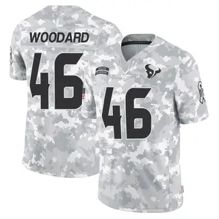 Houston Texans Youth Jackson Woodard Limited 2024 Salute to Service Jersey - Arctic Camo