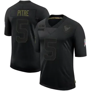 Houston Texans Youth Jalen Pitre Limited 2020 Salute To Service Jersey - Black