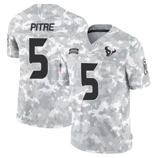 Houston Texans Youth Jalen Pitre Limited 2024 Salute to Service Jersey - Arctic Camo