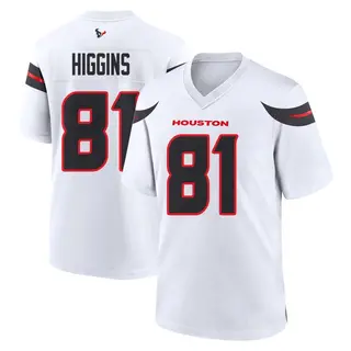 Houston Texans Youth Jayden Higgins Game Jersey - White