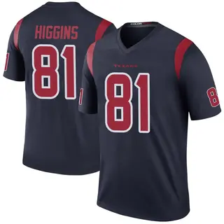 Houston Texans Youth Jayden Higgins Legend Color Rush Jersey - Navy
