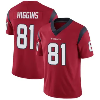 Houston Texans Youth Jayden Higgins Limited Alternate Vapor Untouchable Jersey - Red