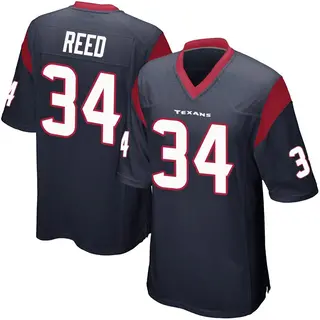 Houston Texans Youth Jaylen Reed Game Team Color Jersey - Navy Blue
