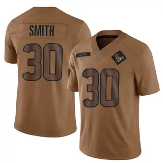Houston Texans Youth Jaylin Smith Limited 2023 Salute To Service Jersey - Brown