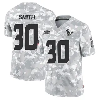 Houston Texans Youth Jaylin Smith Limited 2024 Salute to Service Jersey - Arctic Camo