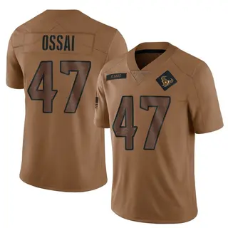 Houston Texans Youth K.C. Ossai Limited 2023 Salute To Service Jersey - Brown