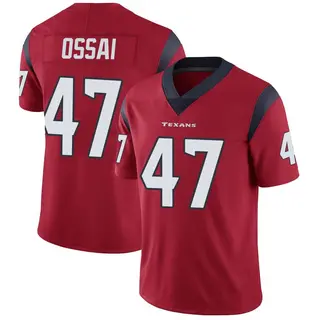 Houston Texans Youth K.C. Ossai Limited Alternate Vapor Untouchable Jersey - Red