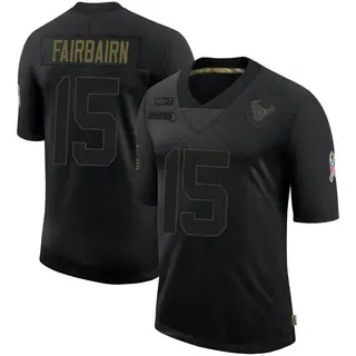Houston Texans Youth Ka'imi Fairbairn Limited 2020 Salute To Service Jersey - Black