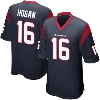Houston Texans Youth Kevin Hogan Game Team Color Jersey - Navy Blue