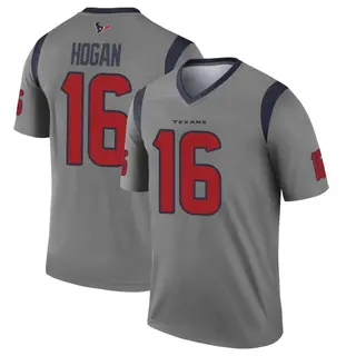 Houston Texans Youth Kevin Hogan Legend Inverted Jersey - Gray