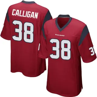 Houston Texans Youth Keydrain Calligan Game Alternate Jersey - Red