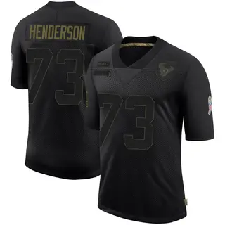 Houston Texans Youth LaDarius Henderson Limited 2020 Salute To Service Jersey - Black