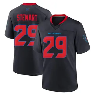 Houston Texans Youth M.J. Stewart Game 2nd Alternate Jersey - Navy