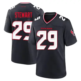 Houston Texans Youth M.J. Stewart Game Team Jersey - Navy