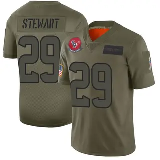 Houston Texans Youth M.J. Stewart Limited 2019 Salute to Service Jersey - Camo