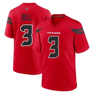 Houston Texans Youth Tank Dell Game Alternate Jersey - Red