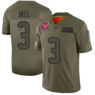 Houston Texans Youth Tank Dell Limited 2019 Salute to Service Jersey - Camo